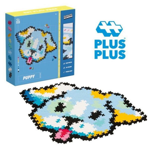 Plus-Plus Puzzle con números Puppy 500pcs.
