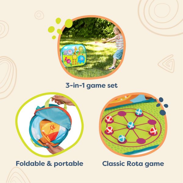 B. Toss ‘n’ Score Diana de velcro