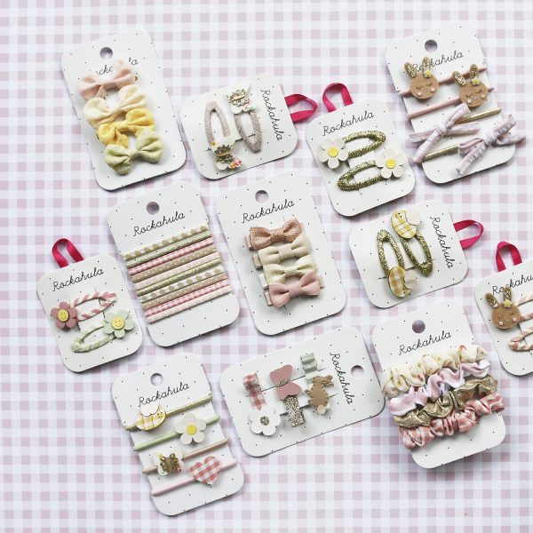 Mini pinzas lazos de lino
