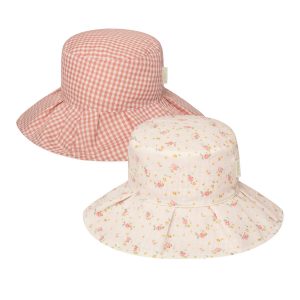 Sombrero reversible plisado Tiny Blossom