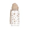 Botella tritán pajita Leaves Beige