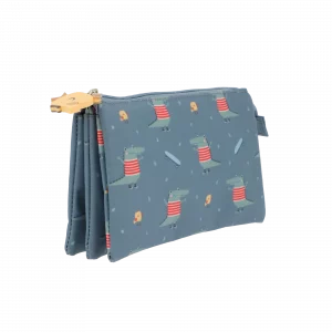 Estuche 3 compartimentos Croc