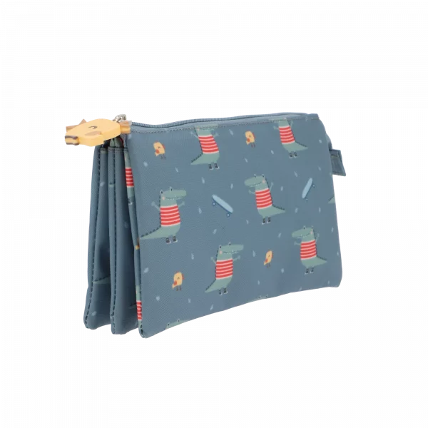Estuche 3 compartimentos Croc