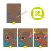 Cuadros para rascar El reino de los dinosaurio
