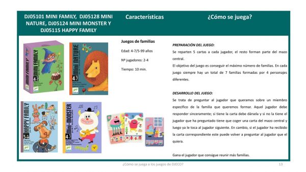 Cartas Mini Nature