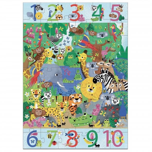 Puzzle Gigante 1 a 10 Jungla
