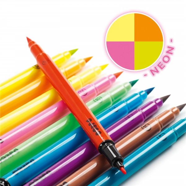 Colores 10 rotuladores pincel pop