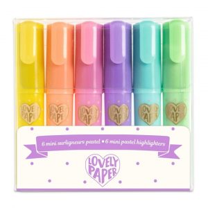 Estuche 6 mini marcadores pastel