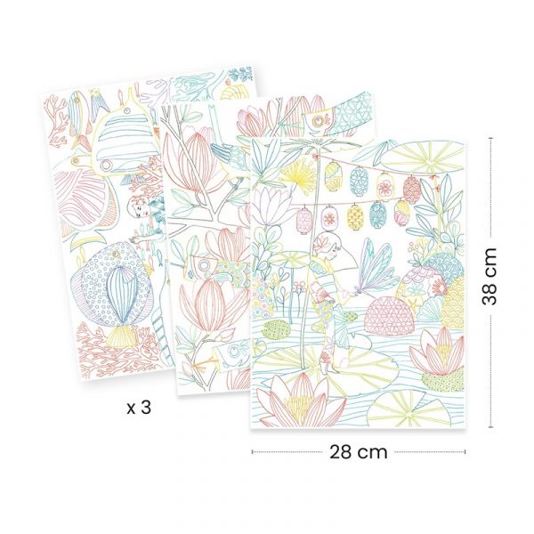 Pósters para colorear Colouring Gallery Japón