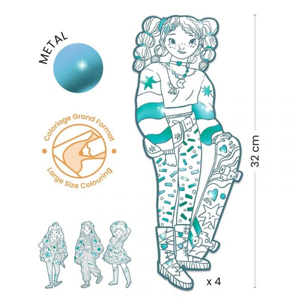 Figuras para colorear Angèle & sus amigas