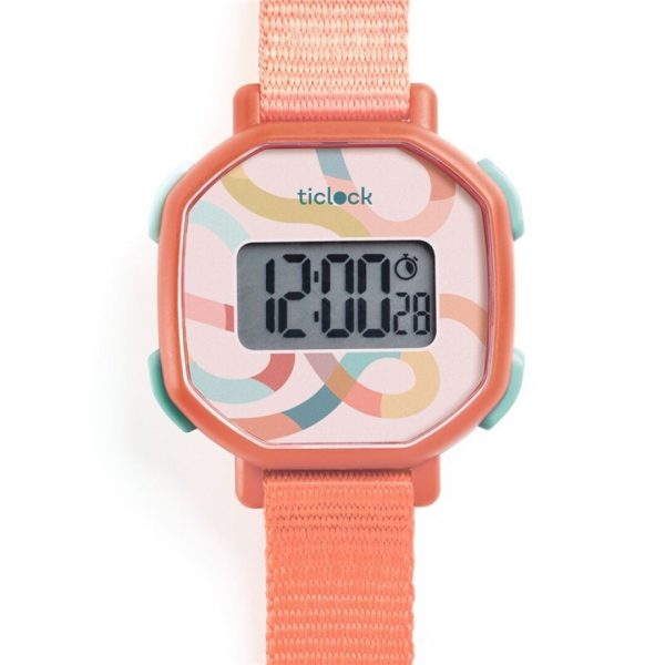 Reloj digital Pastel volute