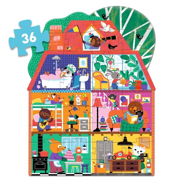 Puzzle gigante La casa de los amiguitos