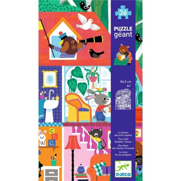 Puzzle gigante La casa de los amiguitos