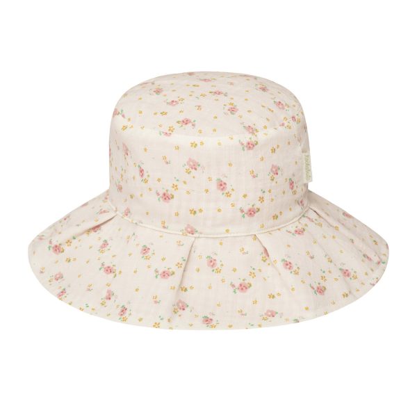 Sombrero reversible plisado Tiny Blossom