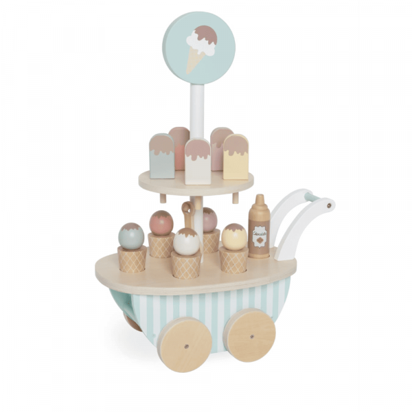 Carrito helados rayas