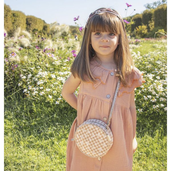 Bolso Daisy Gingham Round