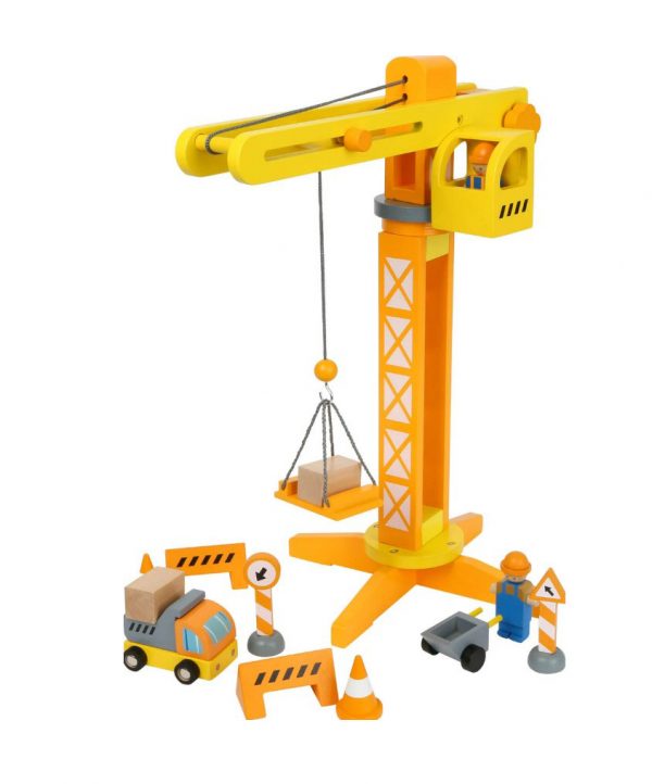 Grúa con artículos de construcción Small Foot