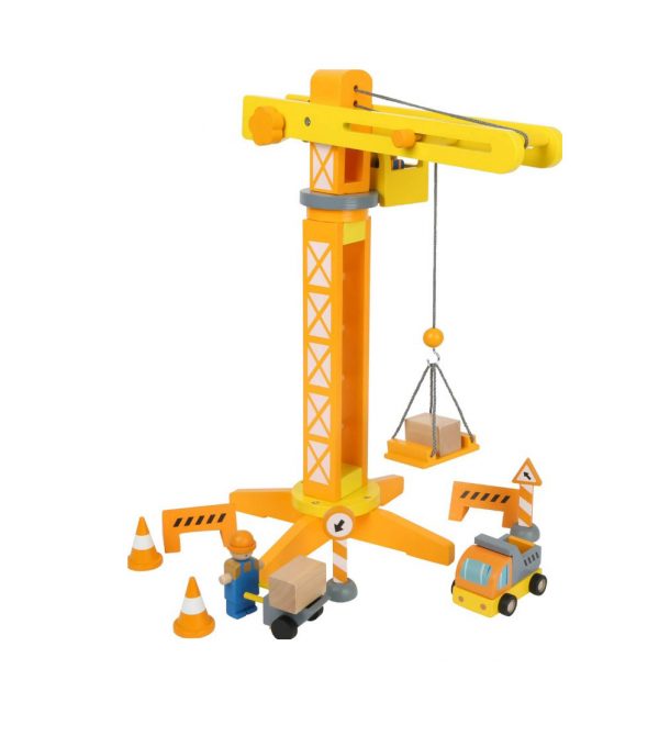 Grúa con artículos de construcción Small Foot