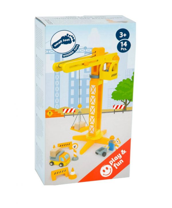 Grúa con artículos de construcción Small Foot