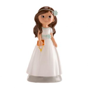Figura niña comunión mint 13cm