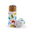 Tubo con 12 Lápices de Colores Dinosaurios Dinosauria Jr