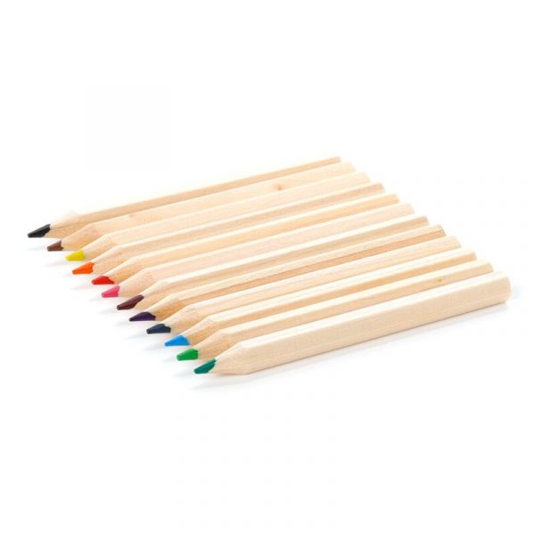 Tubo con 12 Lápices de Colores Dinosaurios Dinosauria Jr