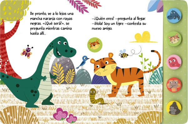 El dinosaurio hace amigos / El dinosaure fa nous amics