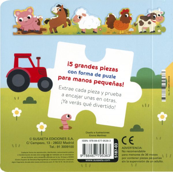 Animales de la granja / Animals de la masia (Con puzzle)