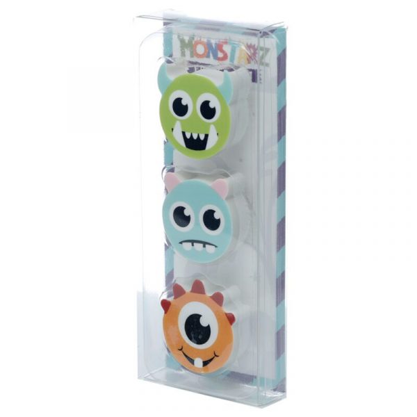 Set de 3 Gomas de Borrar Monstarz