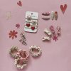 Mini pinzas lazos flores silvestres