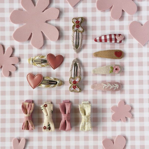 Mini pinzas lazos flores silvestres