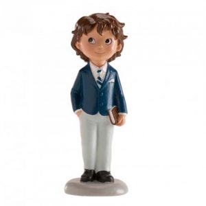 Figura niño comunión biblia 13cm