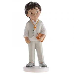 Figura niño comunión biblia 16,6cm