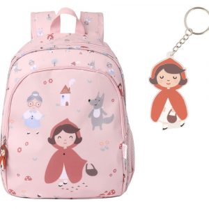 Mochila Mediana Little Red + Llavero caperucita