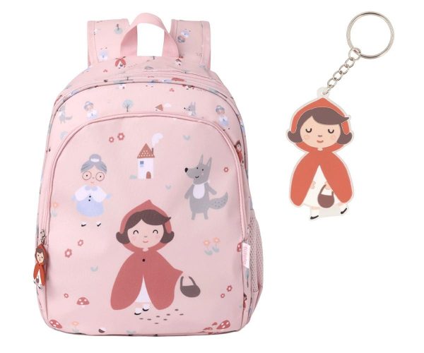 Mochila Mediana Little Red + Llavero caperucita