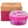 Caja Almuerzo con Tapa Refrigerante N'ice Cup Purple