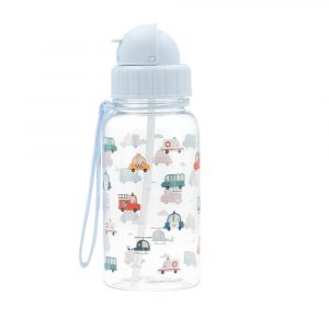 Botella tritán pajita City Cars