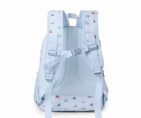 Mochila Mediana City Cars + Llavero coche policía