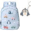 Mochila Mediana City Cars + Llavero coche policía