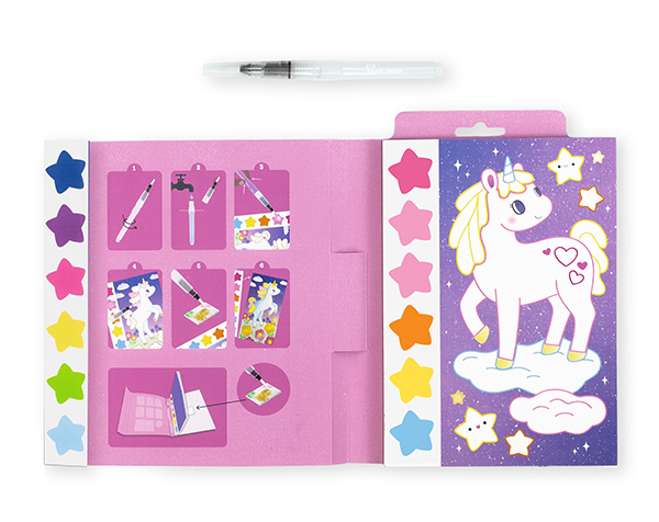 Set pintura acuarela Unicornios
