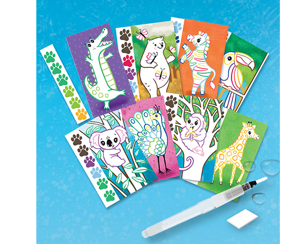 Set pintura acuarela Animales salvajes