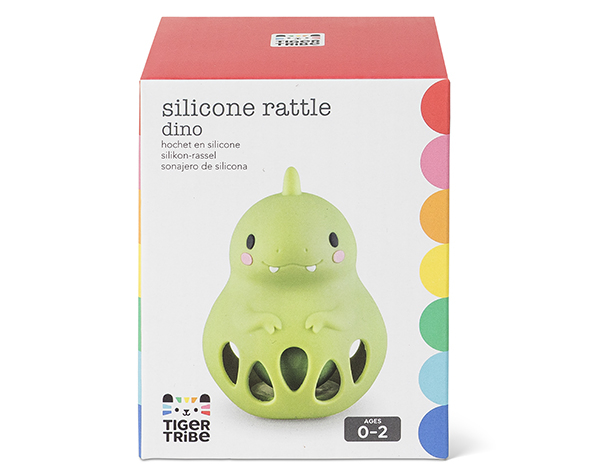 Silicone Rattle Dino