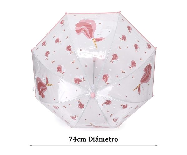 Paraguas Transparente Magical Unicorn