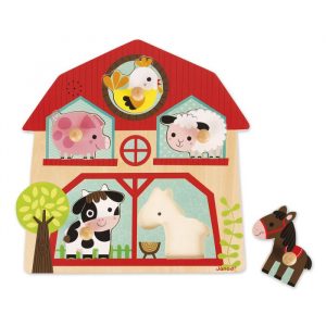 Puzzle encajable musical Animales de la granja