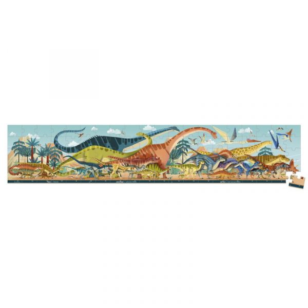 Puzzle panorámico Dinosaurios