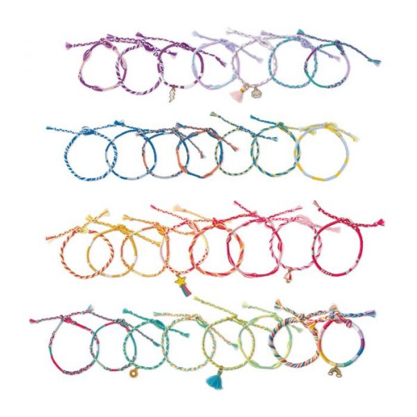 30 pulseras enrolladas Arcoiris