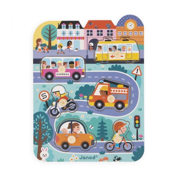 Puzzle encajable En la ciudad