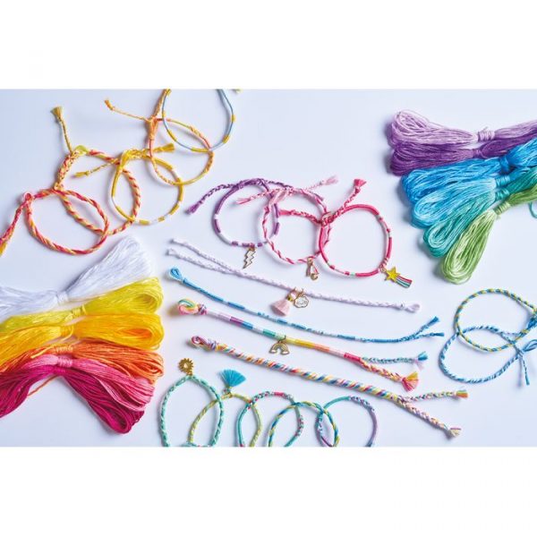 30 pulseras enrolladas Arcoiris