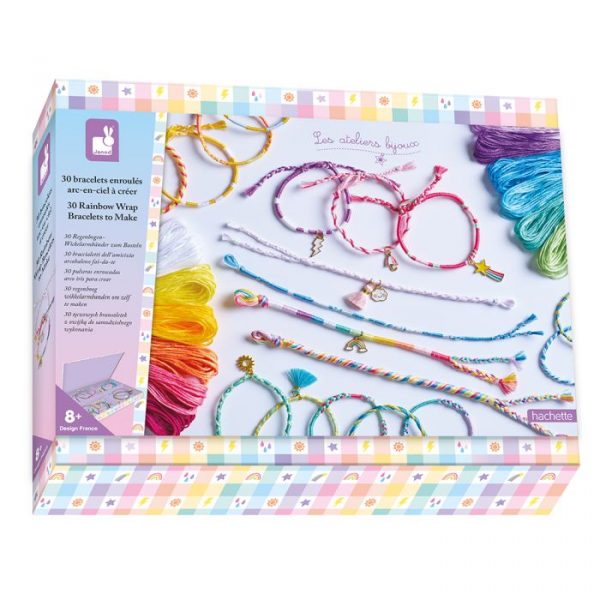 30 pulseras enrolladas Arcoiris