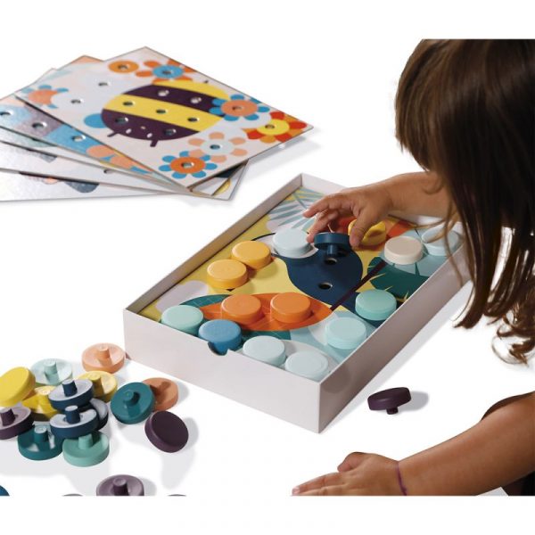 Primeros mosaicos de madera